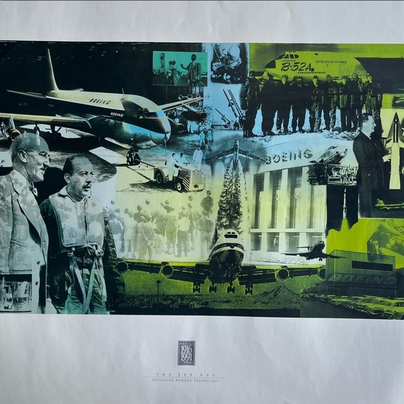 Boeing 75‎ Year Anniversary 1916 - 1991 Poster Collection Set of 4 - Picture 5 of 10